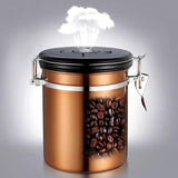 Stainless Steel Sealed Coffee & Tea Moisture Proof Storage
