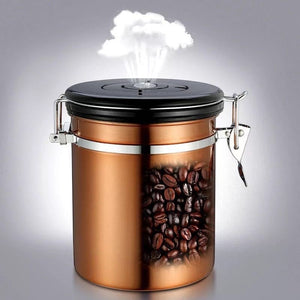 Stainless Steel Sealed Coffee & Tea Moisture Proof Storage
