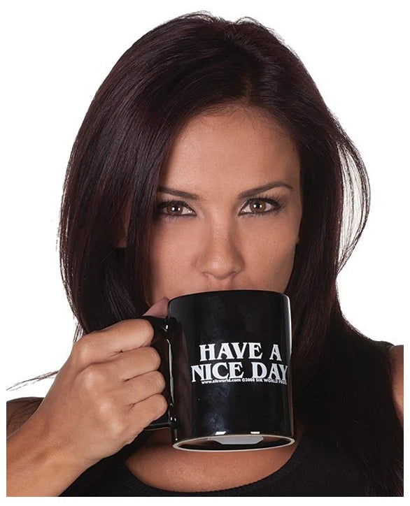 Have a Nice Day Coffee Mug Middle Finger Funny Cup - The Crafted Cafe