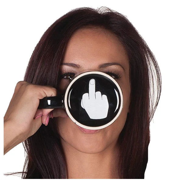 Have a Nice Day Coffee Mug Middle Finger Funny Cup - The Crafted Cafe