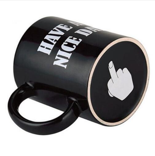 Have a Nice Day Coffee Mug Middle Finger Funny Cup - The Crafted Cafe