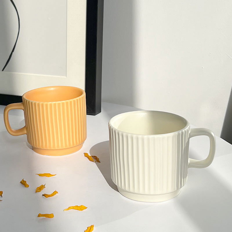 Macaron Candy-Colored Ceramic Mug Ins Style - The Crafted Cafe