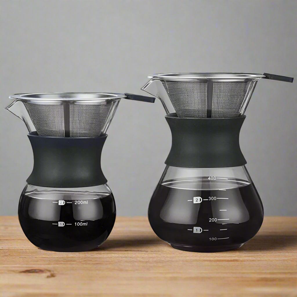 Paperless Pour Over Coffee Dripper Reusable Stainless Steel Coffee Filter - The Crafted Cafe