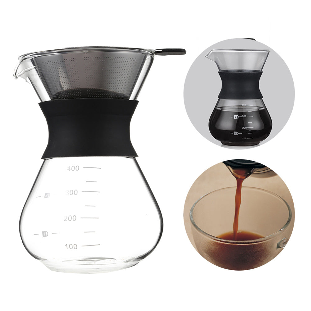 Paperless Pour Over Coffee Dripper Reusable Stainless Steel Coffee Filter - The Crafted Cafe