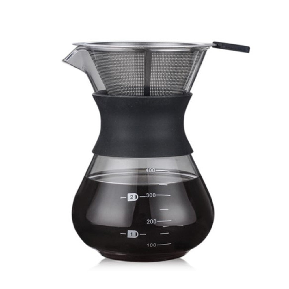 Paperless Pour Over Coffee Dripper Reusable Stainless Steel Coffee Filter - The Crafted Cafe