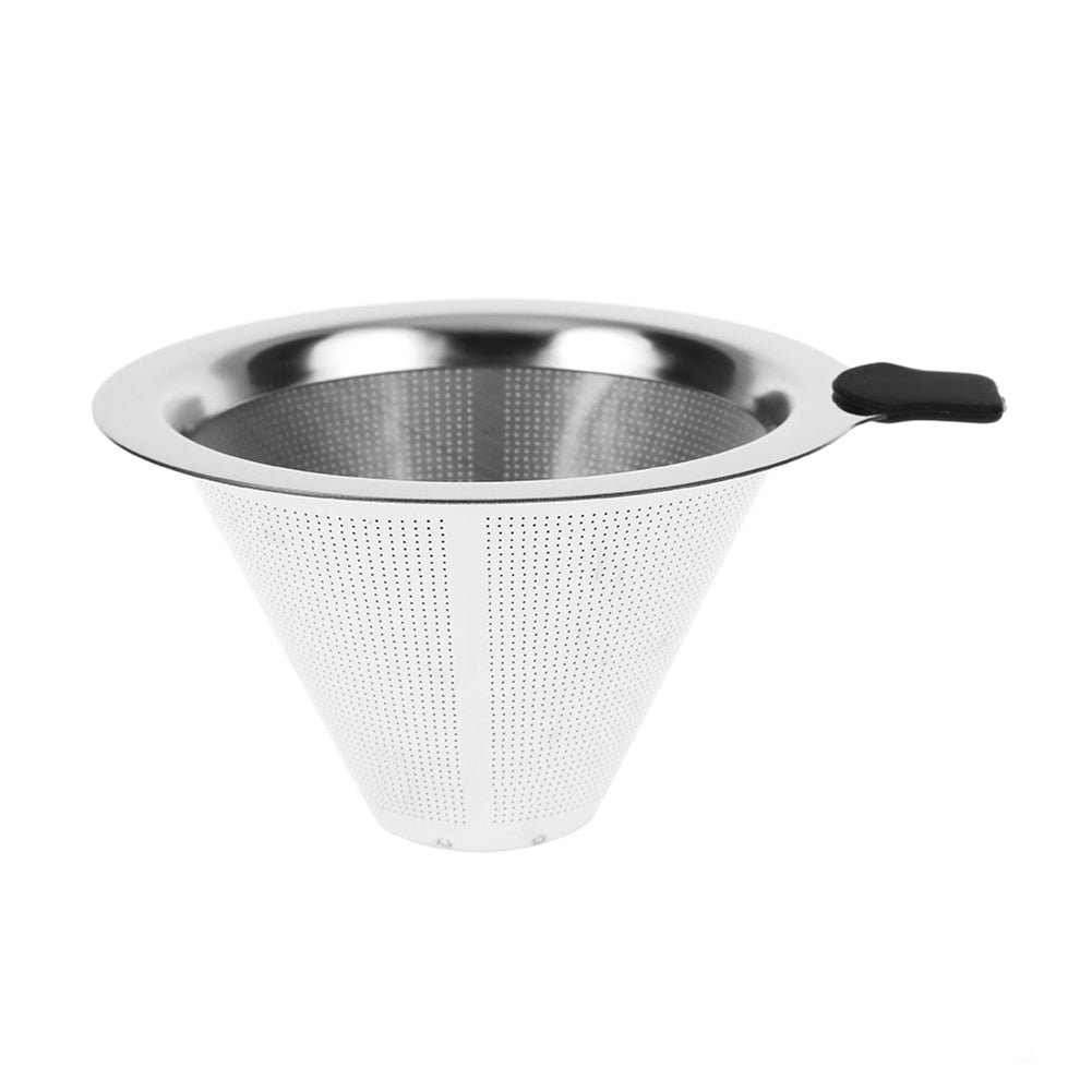 Paperless Pour Over Coffee Dripper Reusable Stainless Steel Coffee Filter - The Crafted Cafe