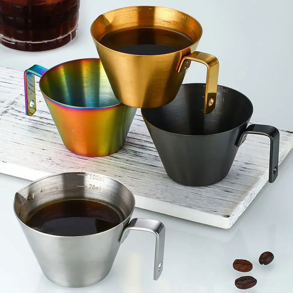 Stainless Steel 100ml Espresso Shot Cup - The Crafted Cafe