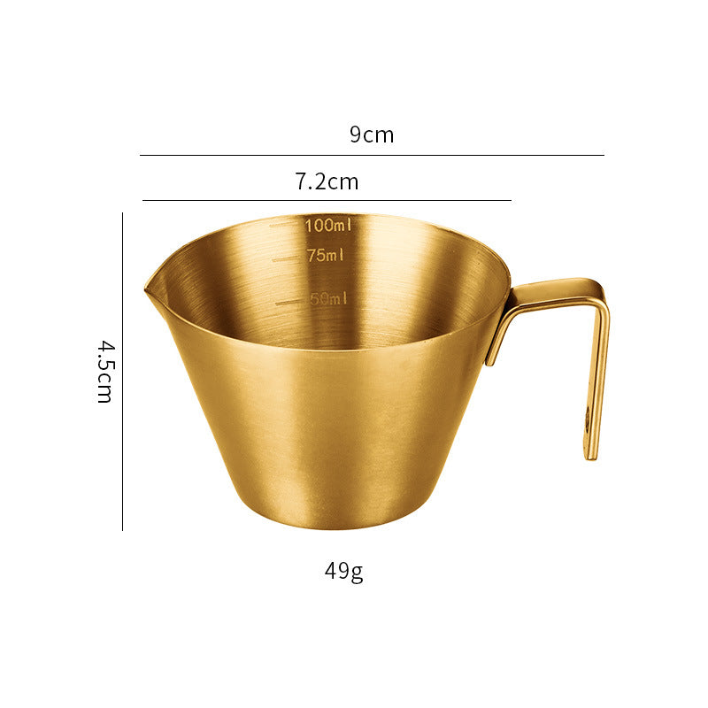 Stainless Steel 100ml Espresso Shot Cup - The Crafted Cafe