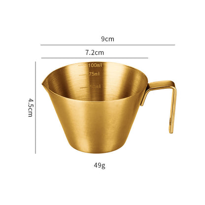 Stainless Steel 100ml Espresso Shot Cup - The Crafted Cafe