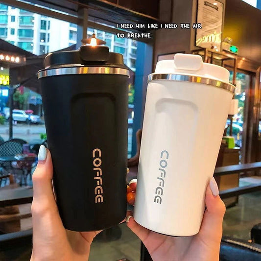 Stainless Steel Coffee Cup Travel Thermal Mug - The Crafted Cafe