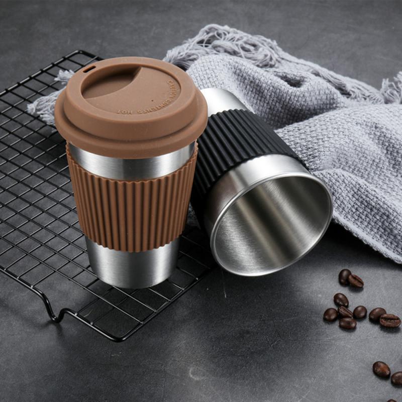 Stainless Steel Cup Coffee Cold Drink Mug Coffee Cup - The Crafted Cafe