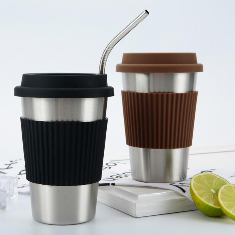 Stainless Steel Cup Coffee Cold Drink Mug Coffee Cup - The Crafted Cafe