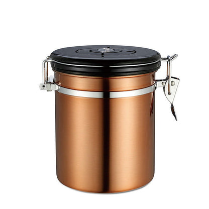 Stainless Steel Sealed Coffee & Tea Moisture Proof Storage - The Crafted Cafe